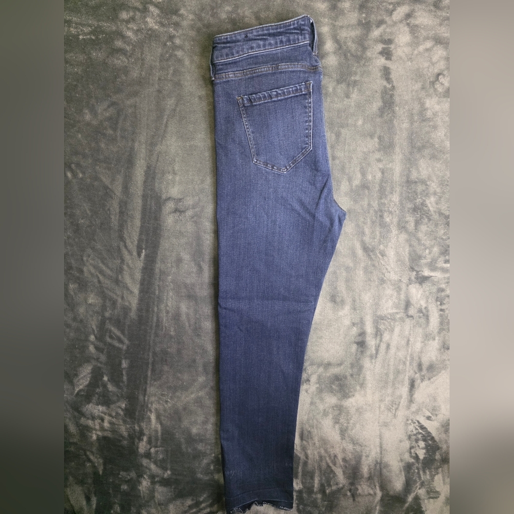 Liverpool dohney dark wash cropped jeans rolledhem size 10 style XM2150A4 - Picture 9 of 9